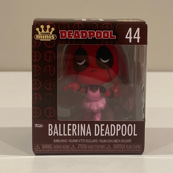 Funko Minis Deadpool Ballerina Deadpool #44 30 year Anniversary NIB - Picture 3 of 6